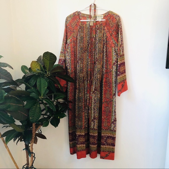Vintage boho 70s Albert Nipon dress S/M - Picture 12 of 12